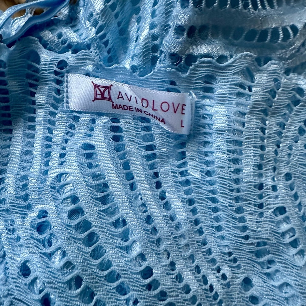 “🦋Avidlove Lace Bralette L – Soft Blue Feminine Chic ✨💙”‎ - Picture 4 of 7
